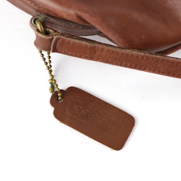 Coach Vintage Brown Laurel Leather Framed Clam Shell Shoulder Bag Purse Made USA - Picture 11 of 12